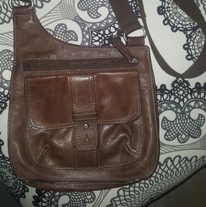 Fossil Crossbody Brown Leather Purse